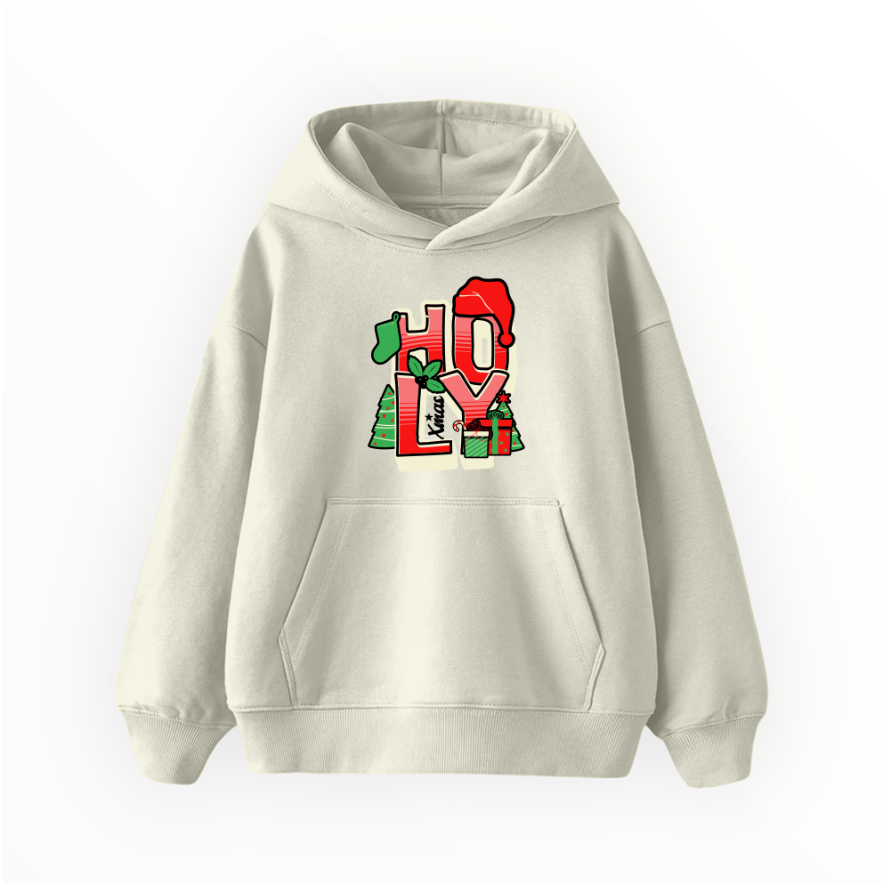 Çocuk Hoodie / Holly Jolly