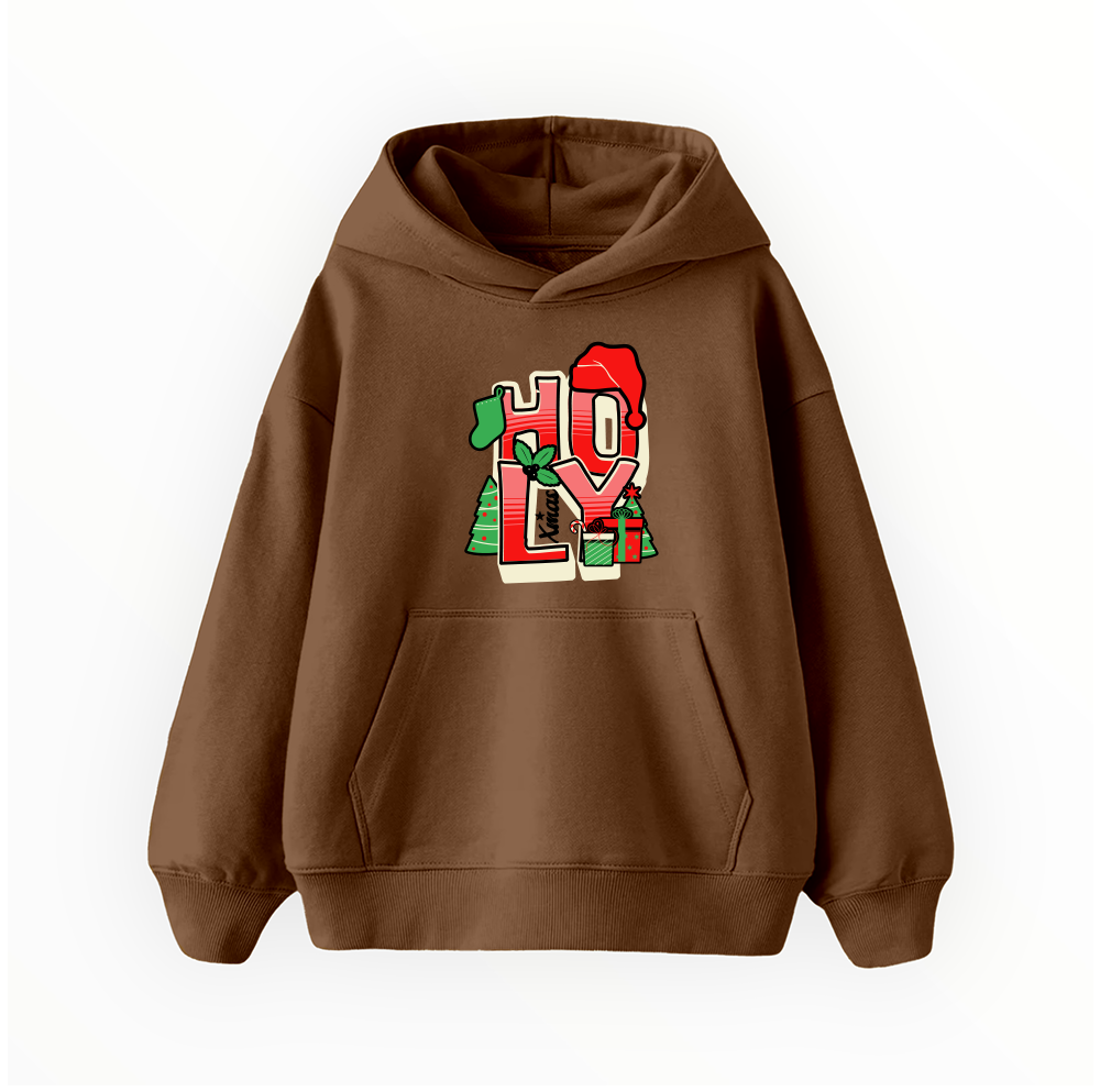 Çocuk Hoodie / Holly Jolly