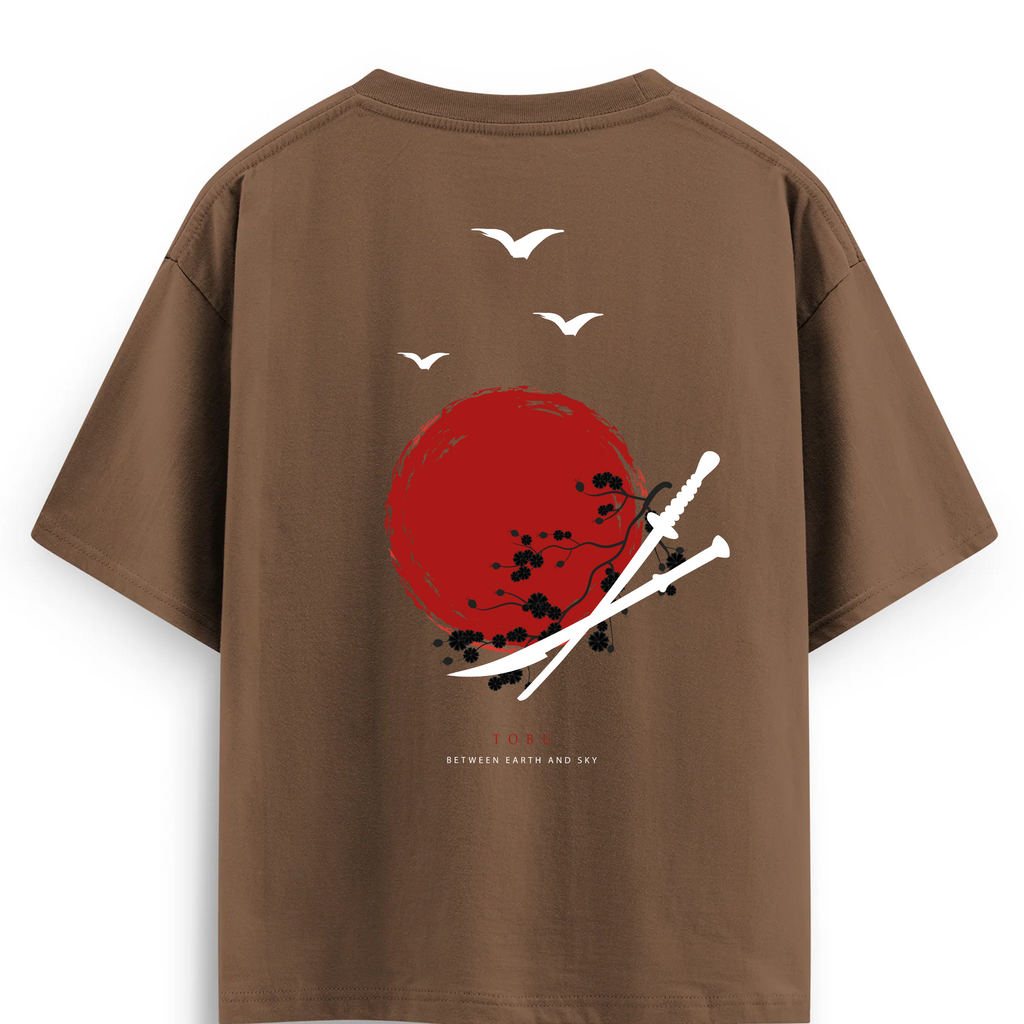 Oversize T-shirt / Instinct  / Samurai Sword