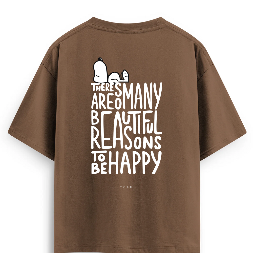 Oversize T-shirt / Mindset / To Be Happy