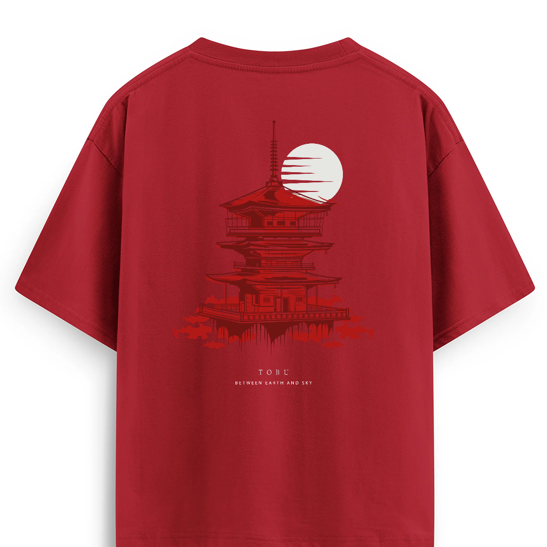 Oversize T-shirt / Instinct / japanese Temple
