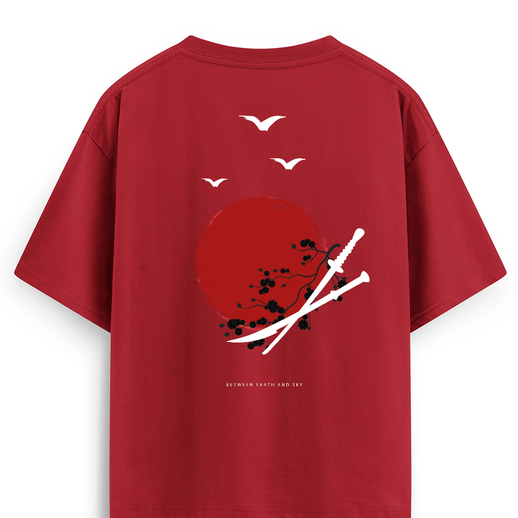 Oversize T-shirt / Instinct  / Samurai Sword