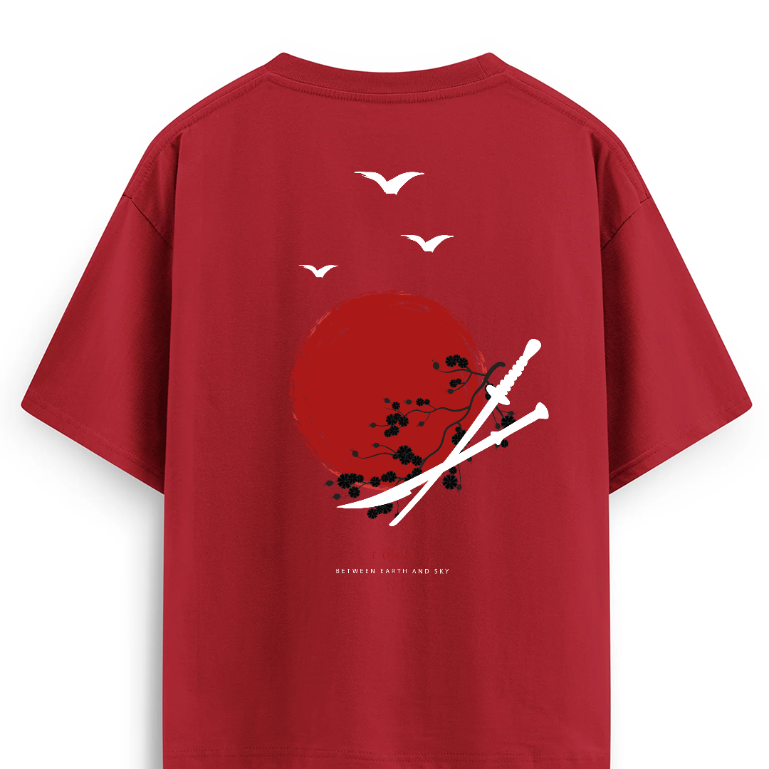 Oversize T-shirt / Instinct  / Samurai Sword