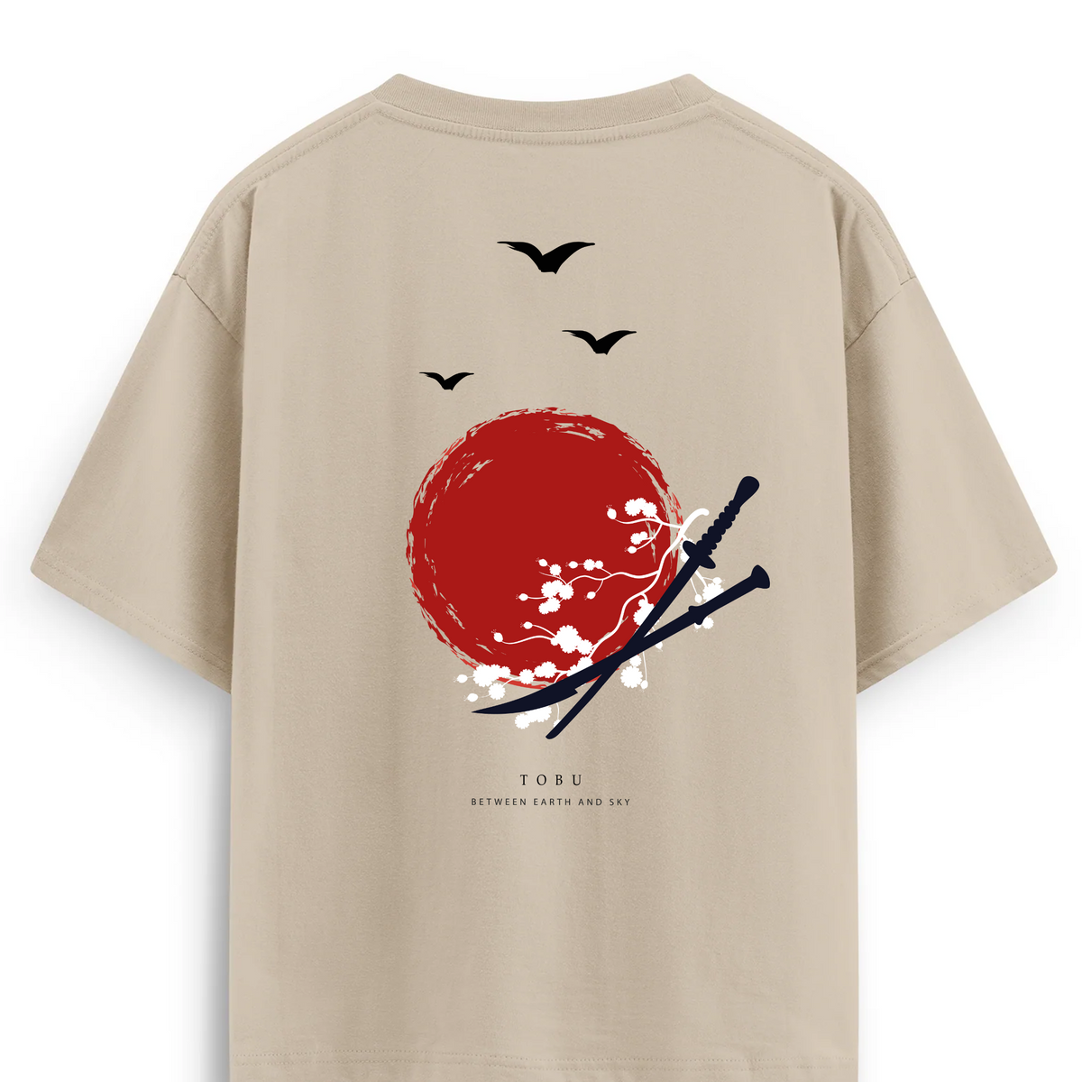 Oversize T-shirt / Instinct  / Samurai Sword