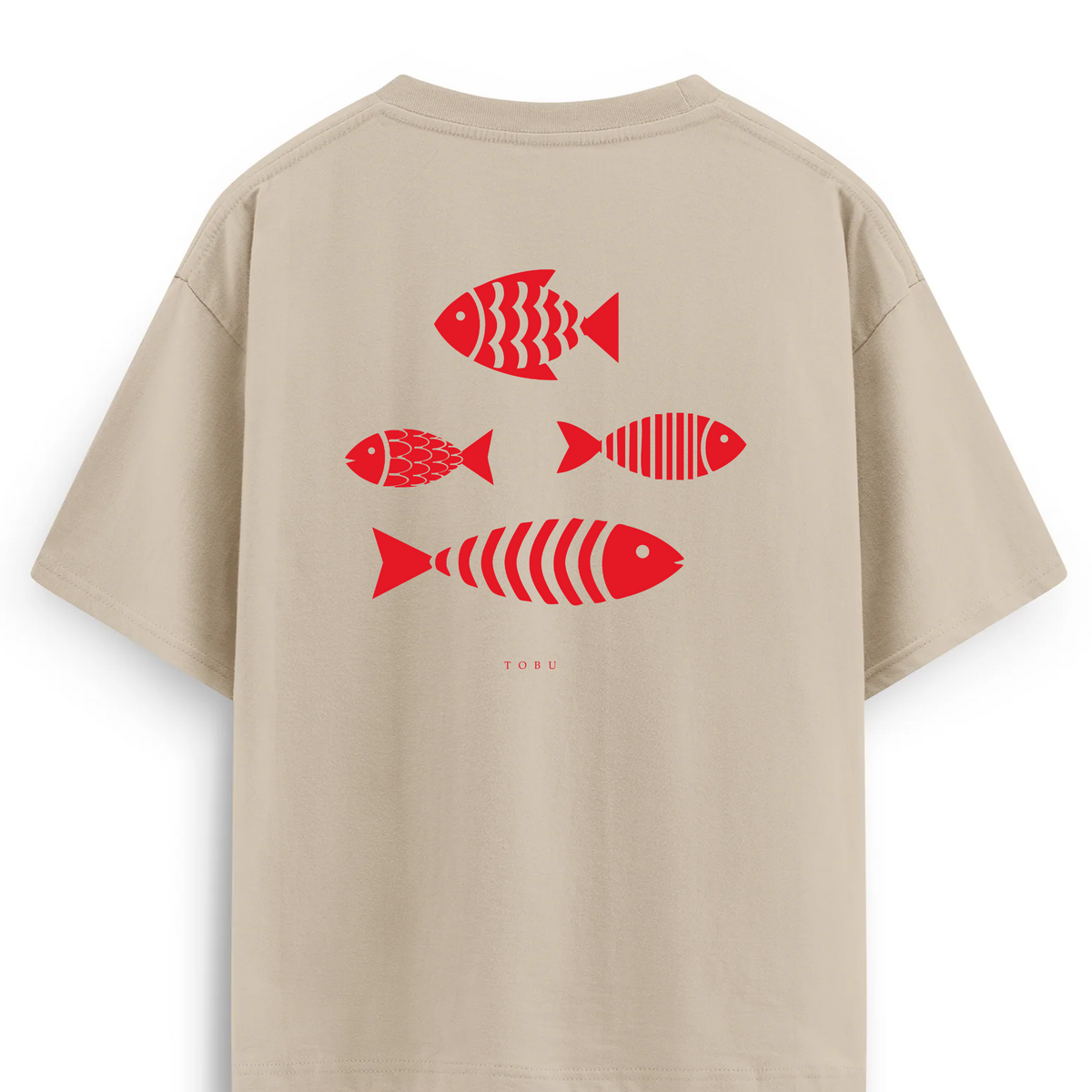 Oversize T-shirt / Tobu Studio / Traditional fish