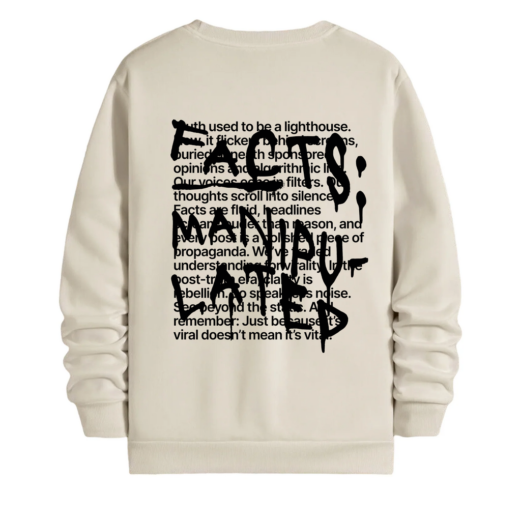 TOBU Unisex / Regular Şardonlu Sweatshirt / Manipulated