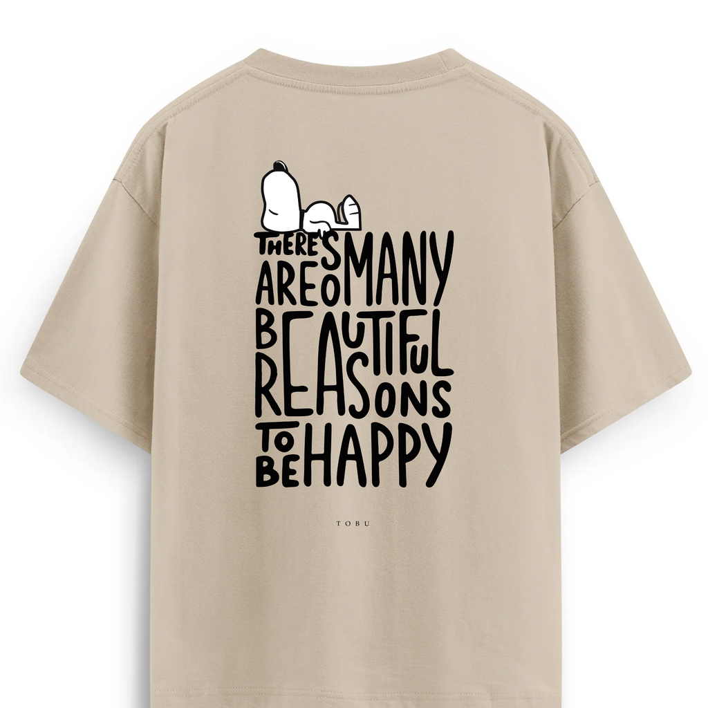 Oversize T-shirt / Mindset / To Be Happy