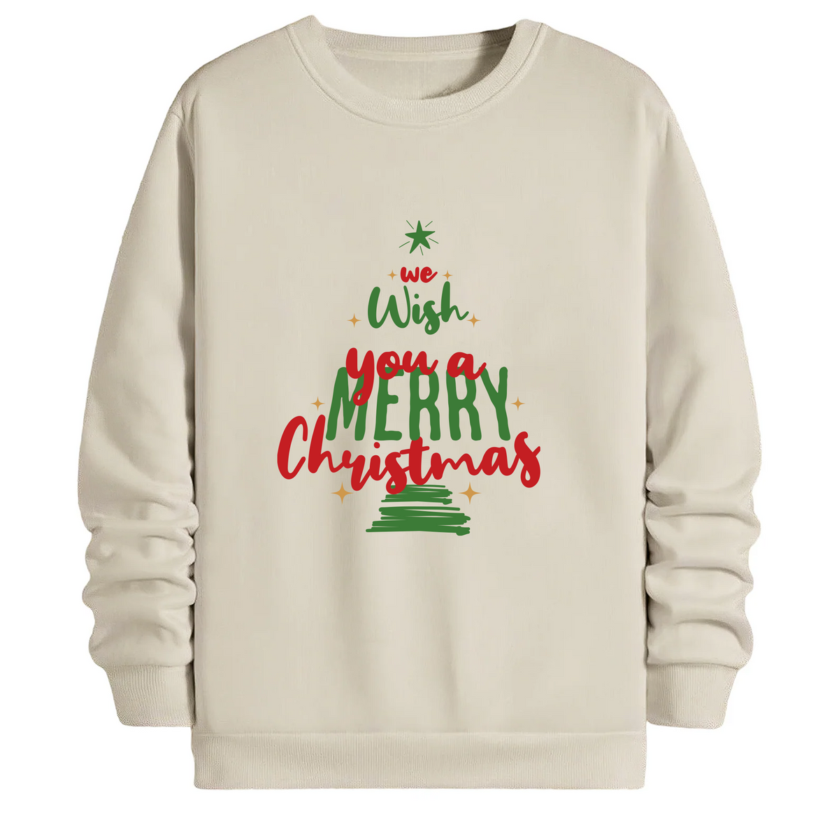 TOBU Unisex / Regular Şardonlu Sweatshirt / You a Merry Christmas