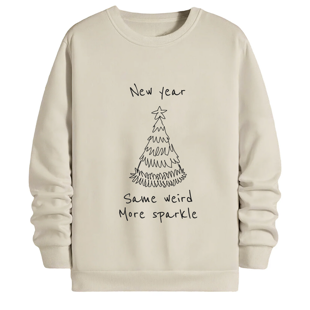 TOBU Unisex / Regular Şardonlu Sweatshirt / New Year