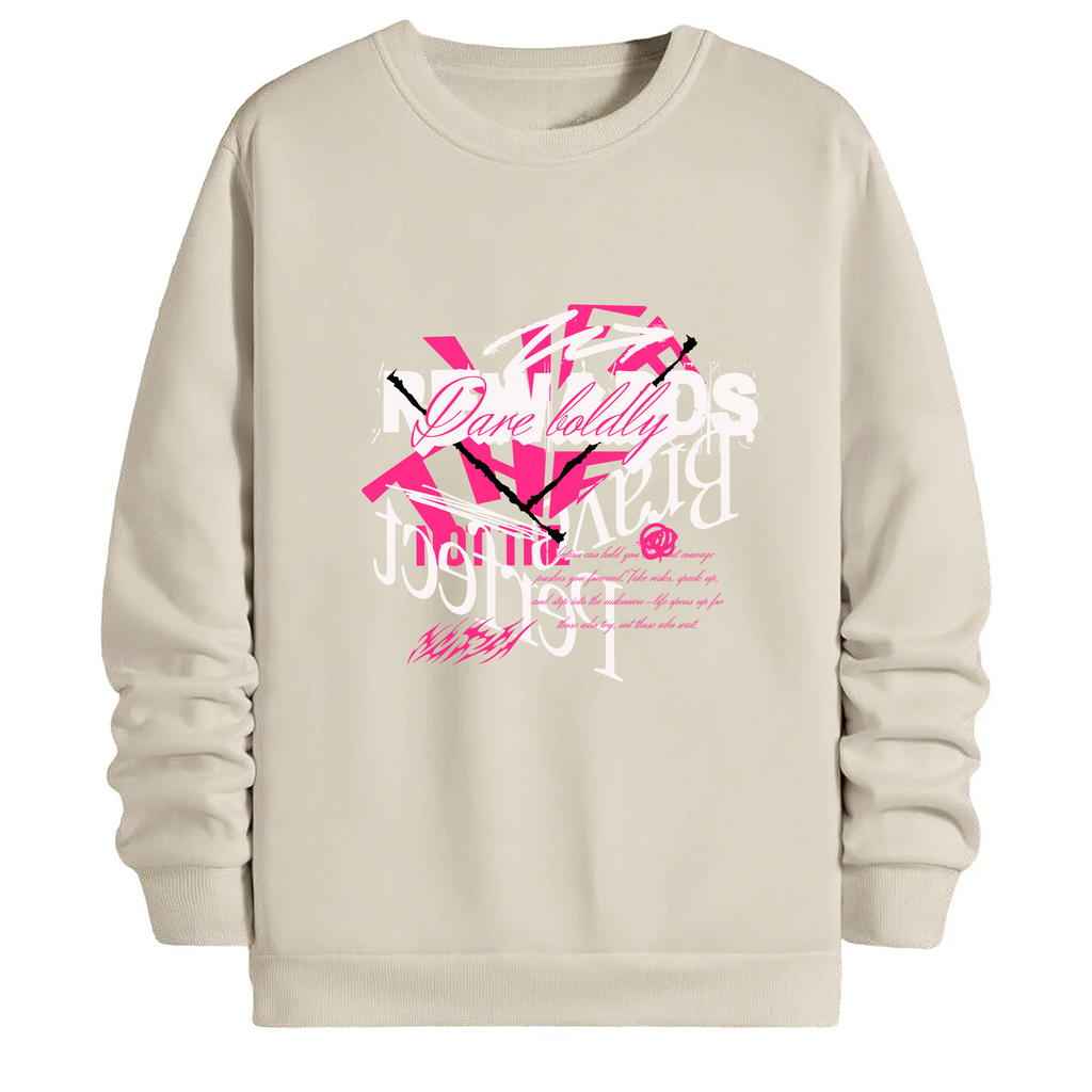 TOBU Unisex / Regular Şardonlu Sweatshirt / The