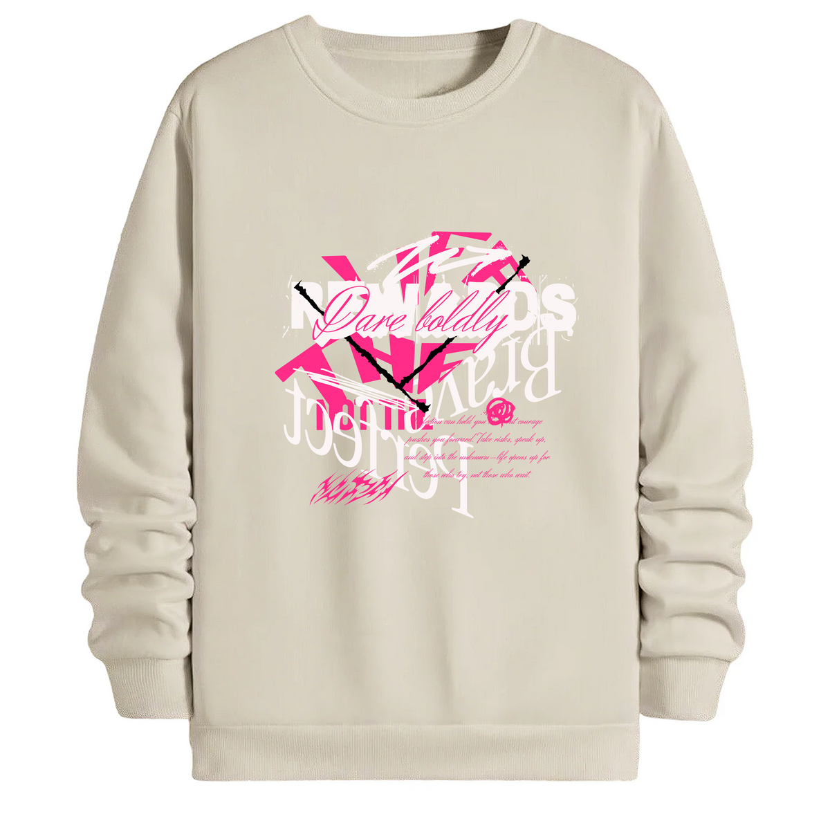 TOBU Unisex / Regular Şardonlu Sweatshirt / The