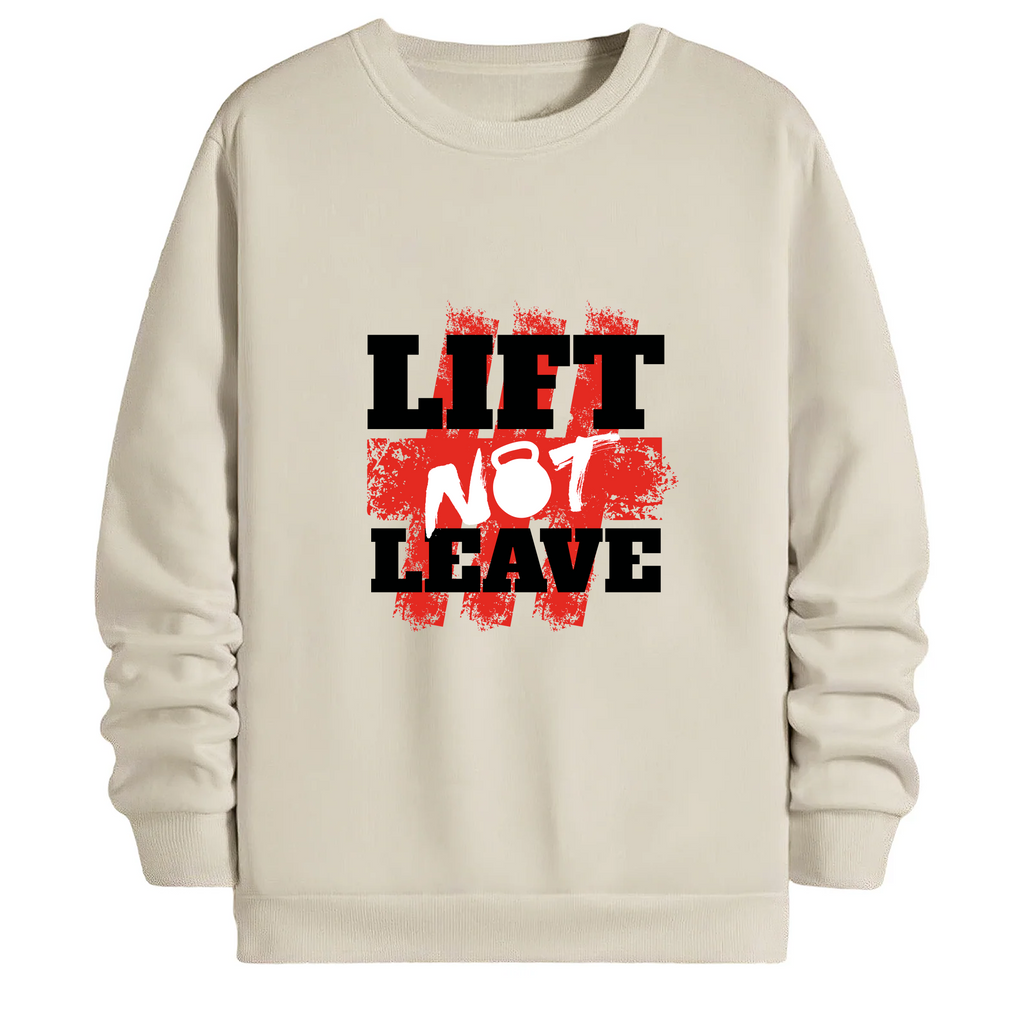 TOBU Unisex / Regular Şardonlu Sweatshirt / lift not leave