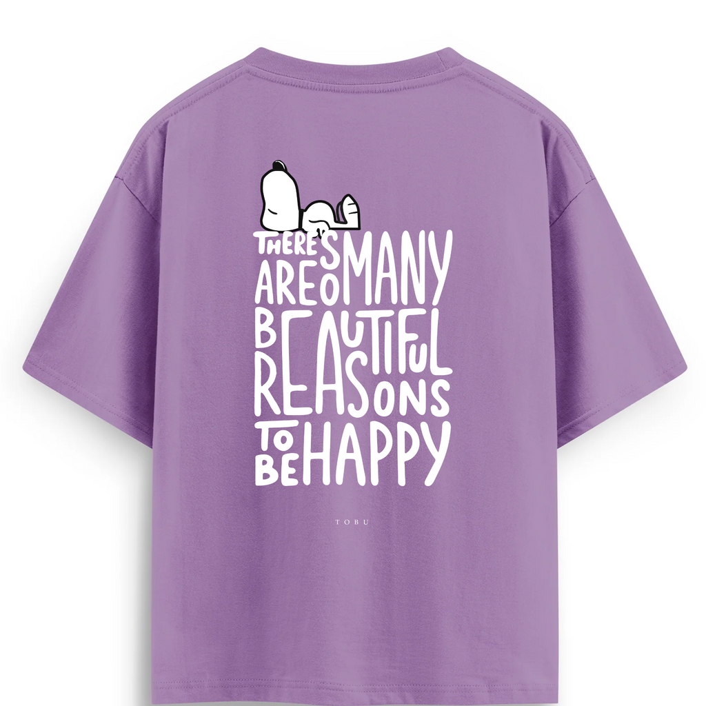 Oversize T-shirt / Mindset / To Be Happy