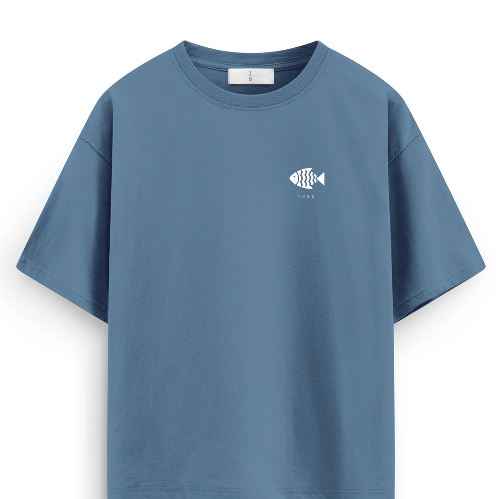 Oversize T-shirt / Tobu Studio / Traditional fish