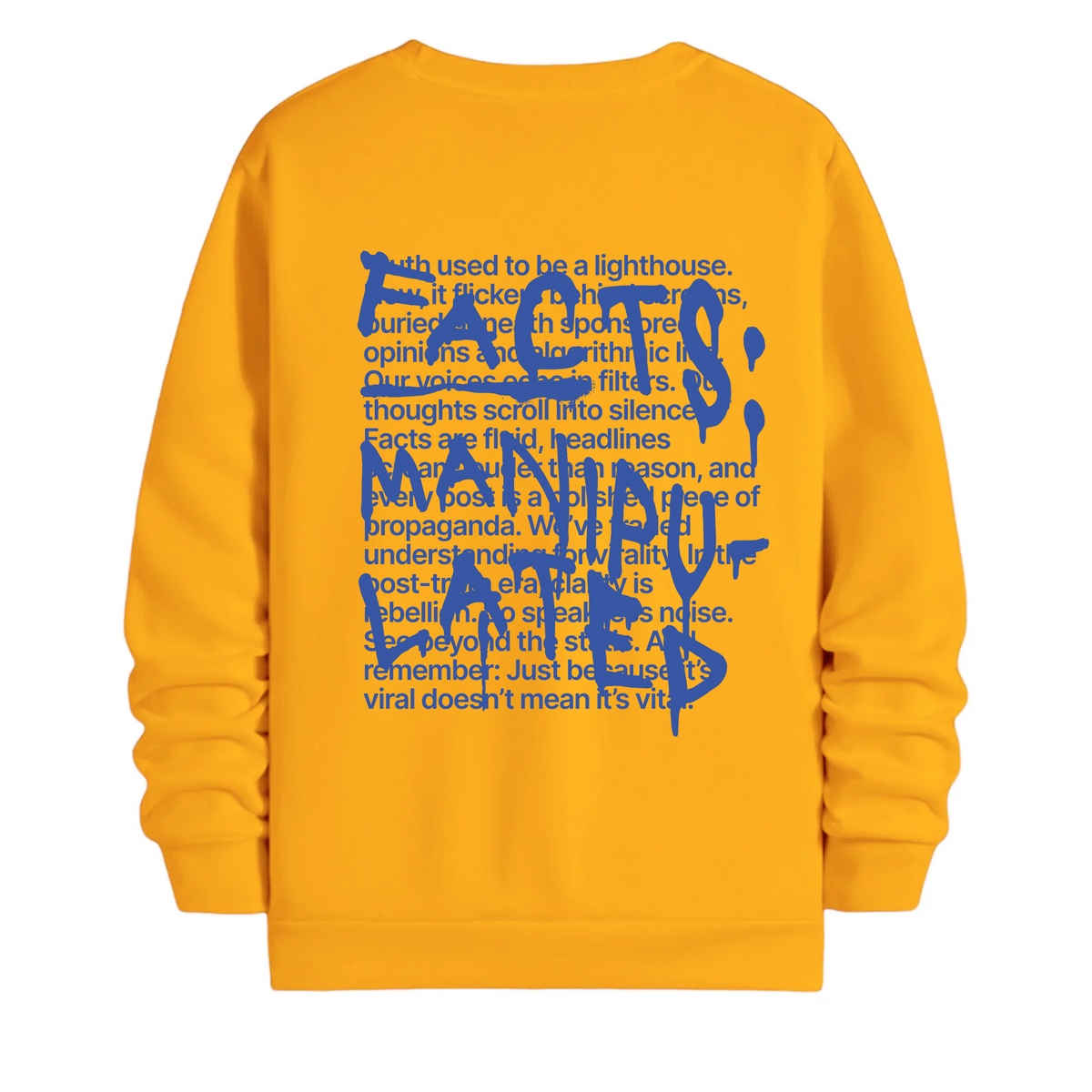 TOBU Unisex / Regular Şardonlu Sweatshirt / Manipulated