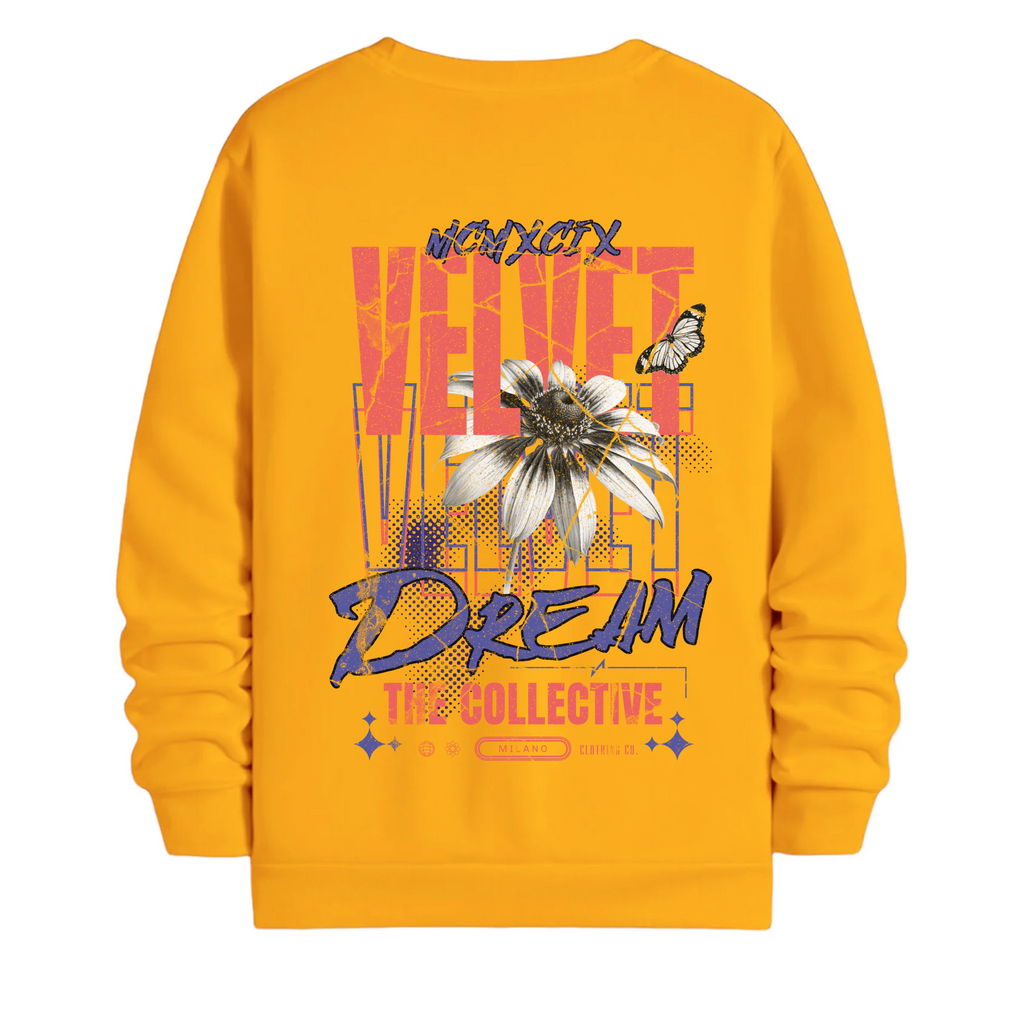TOBU Unisex / Regular Şardonlu Sweatshirt / Velvet