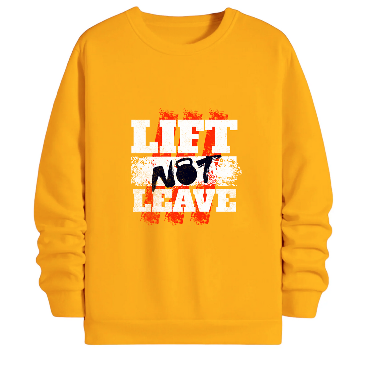 TOBU Unisex / Regular Şardonlu Sweatshirt / lift not leave
