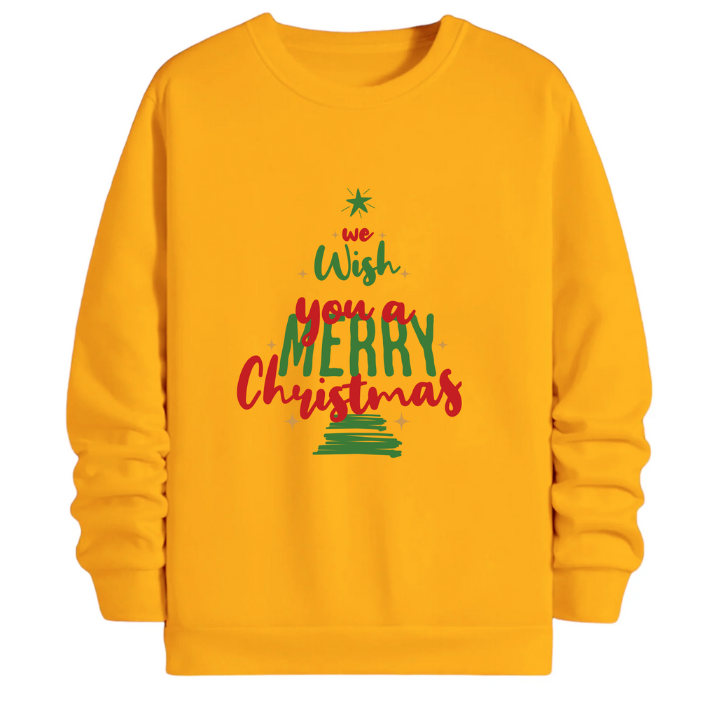 TOBU Unisex / Regular Şardonlu Sweatshirt / You a Merry Christmas