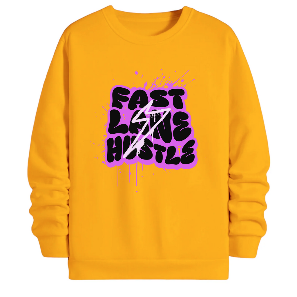 TOBU Unisex / Regular Şardonlu Sweatshirt / Fast Line