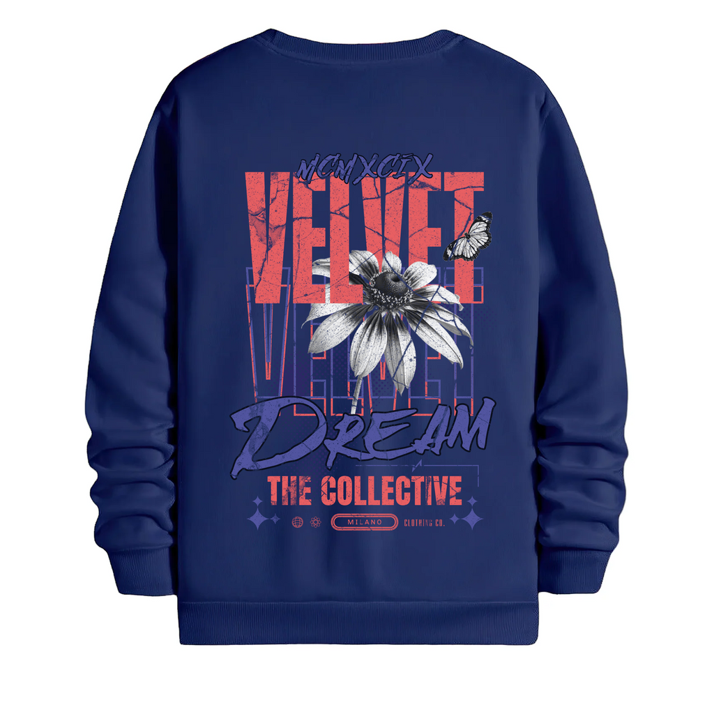 TOBU Unisex / Regular Şardonlu Sweatshirt / Velvet