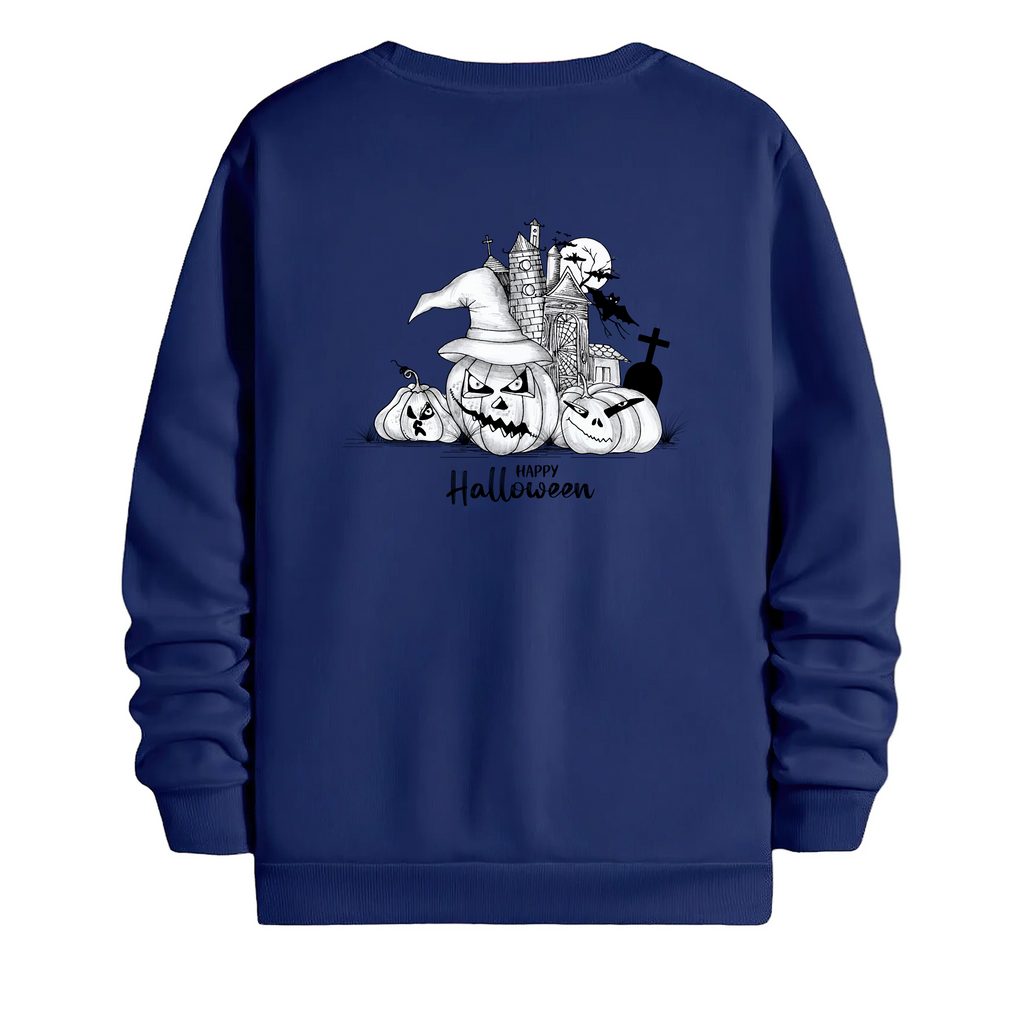 TOBU Unisex / Regular Şardonlu Sweatshirt / Happy Hallowen