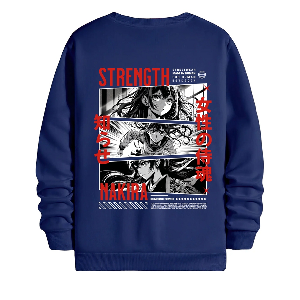 TOBU Unisex / Regular Şardonlu Sweatshirt / Strength
