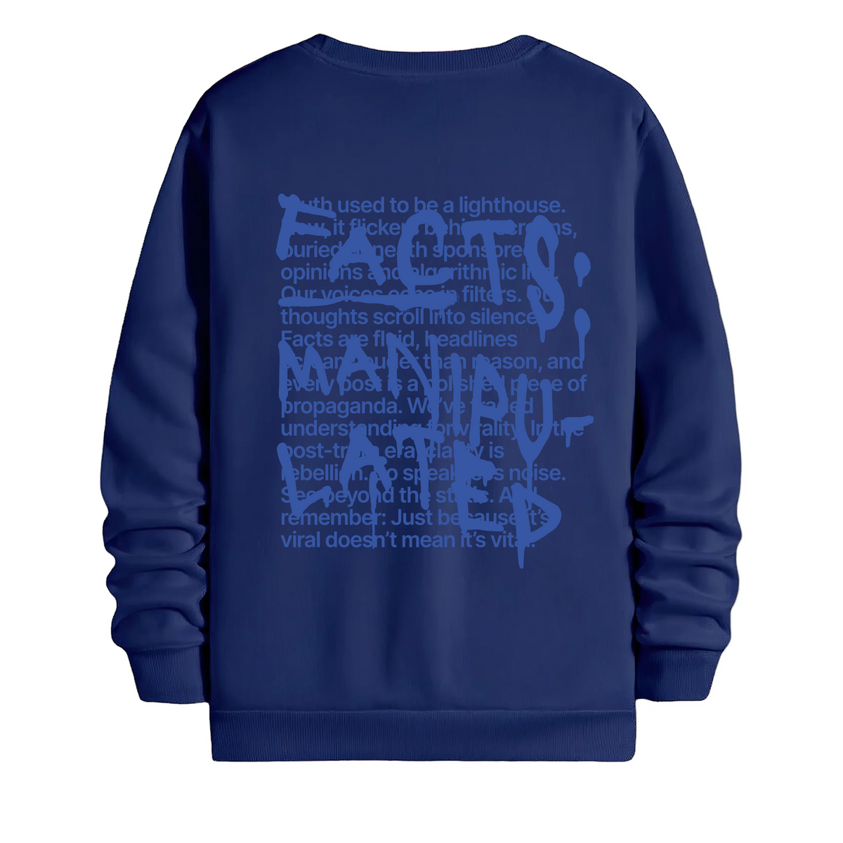 TOBU Unisex / Regular Şardonlu Sweatshirt / Manipulated