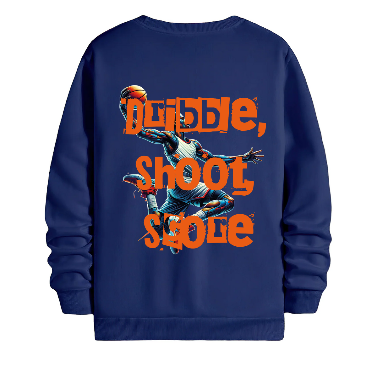 TOBU Unisex / Regular Şardonlu Sweatshirt / Dribble