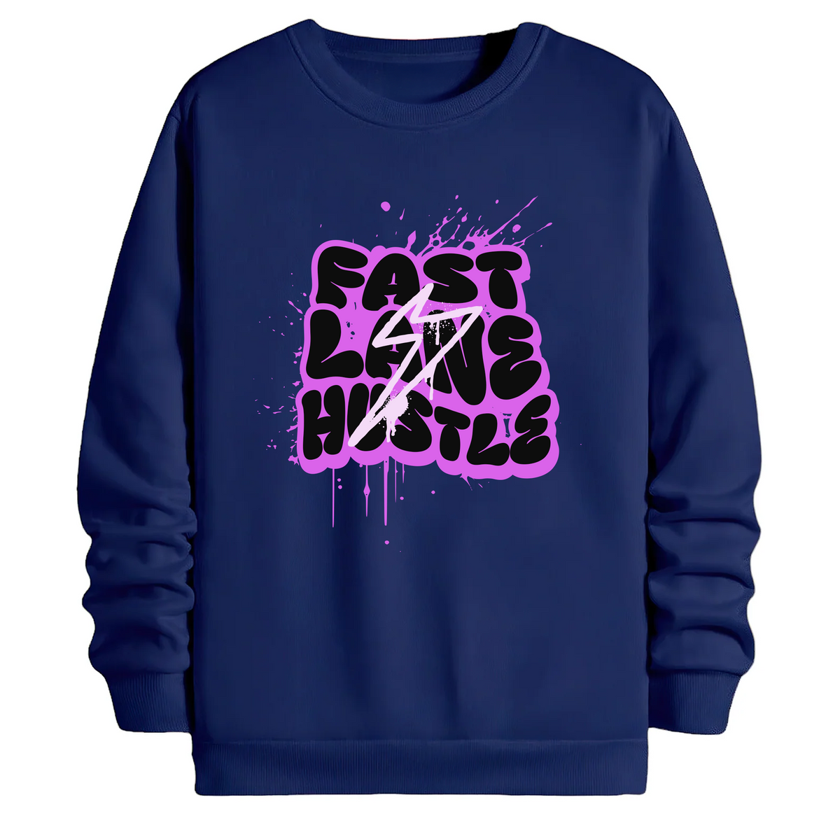 TOBU Unisex / Regular Şardonlu Sweatshirt / Fast Line