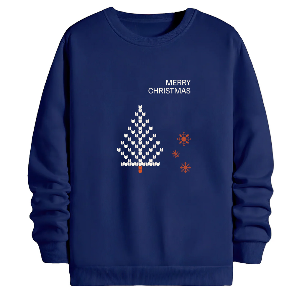 TOBU Unisex / Regular Şardonlu Sweatshirt / Merry Christmas