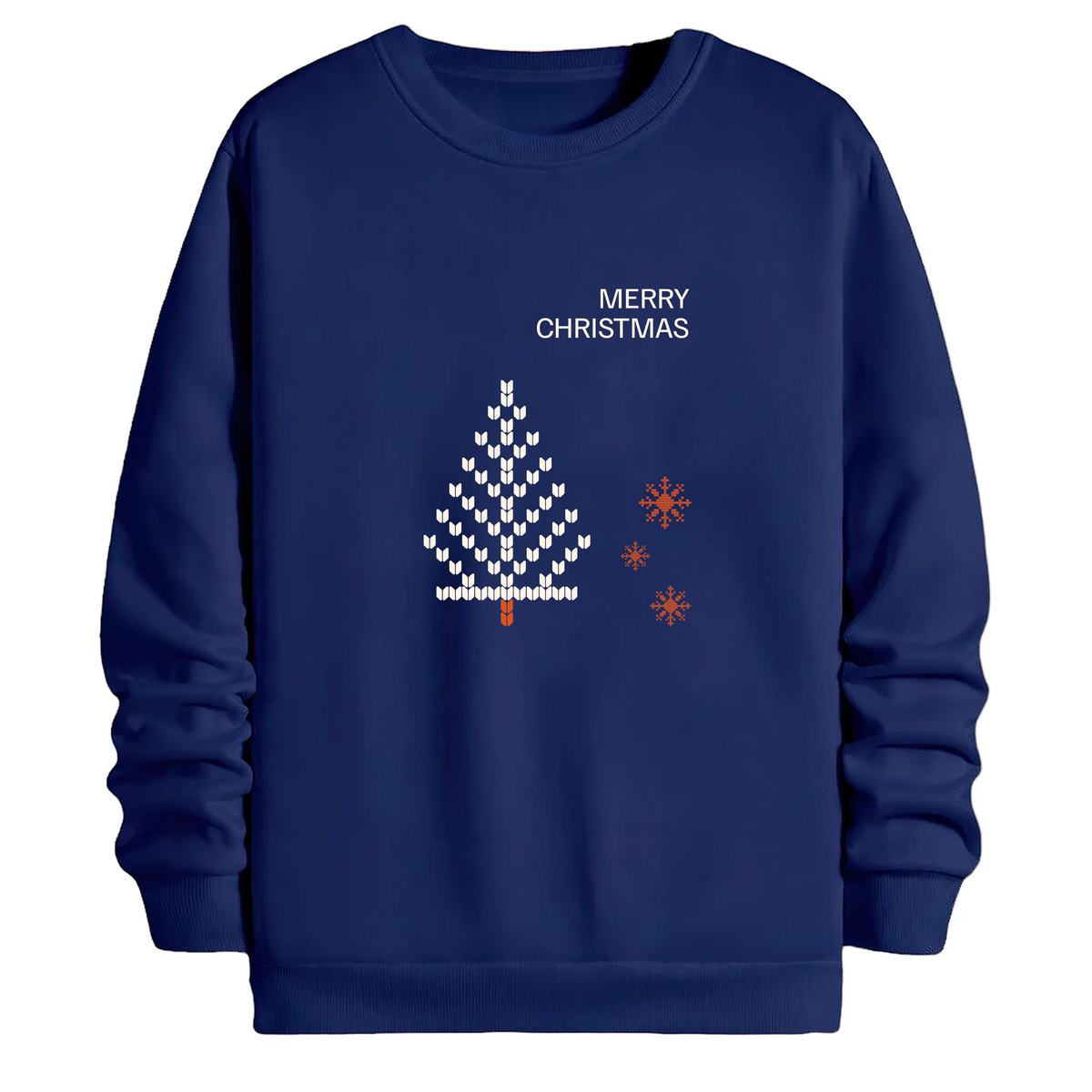 TOBU Unisex / Regular Şardonlu Sweatshirt / Merry Christmas