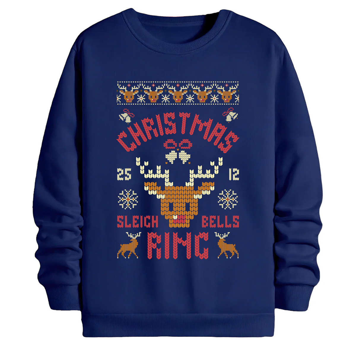 TOBU Unisex / Regular Şardonlu Sweatshirt / Happy Christmas