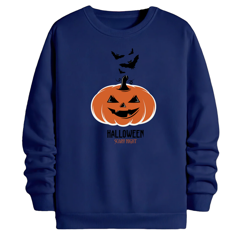 TOBU Unisex / Regular Şardonlu Sweatshirt / Scary Night