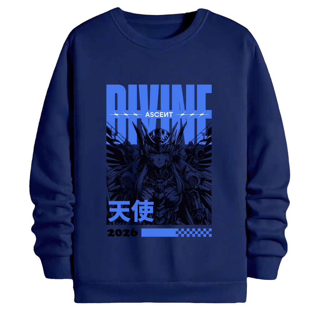 TOBU Unisex / Regular Şardonlu Sweatshirt / Ascent