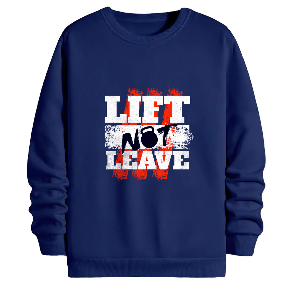 TOBU Unisex / Regular Şardonlu Sweatshirt / lift not leave