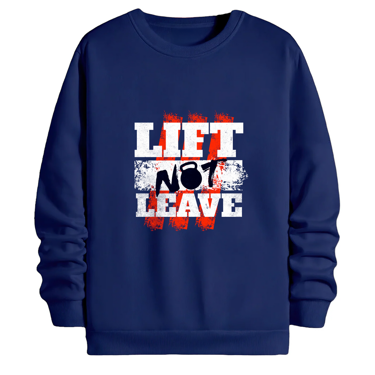 TOBU Unisex / Regular Şardonlu Sweatshirt / lift not leave