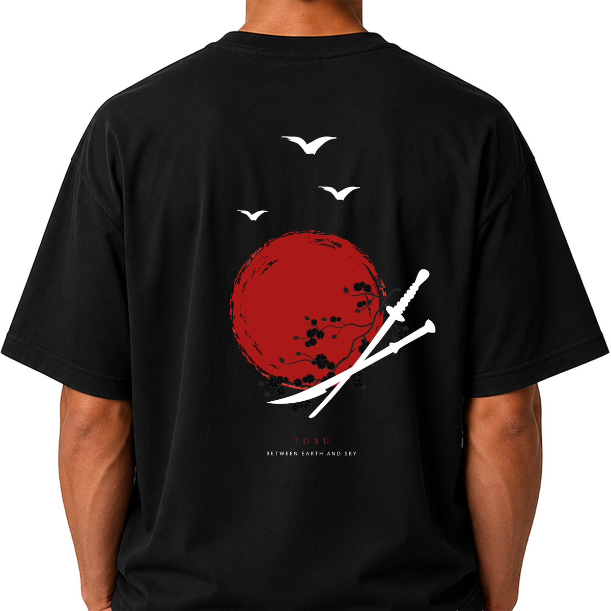 Oversize T-shirt / Instinct  / Samurai Sword