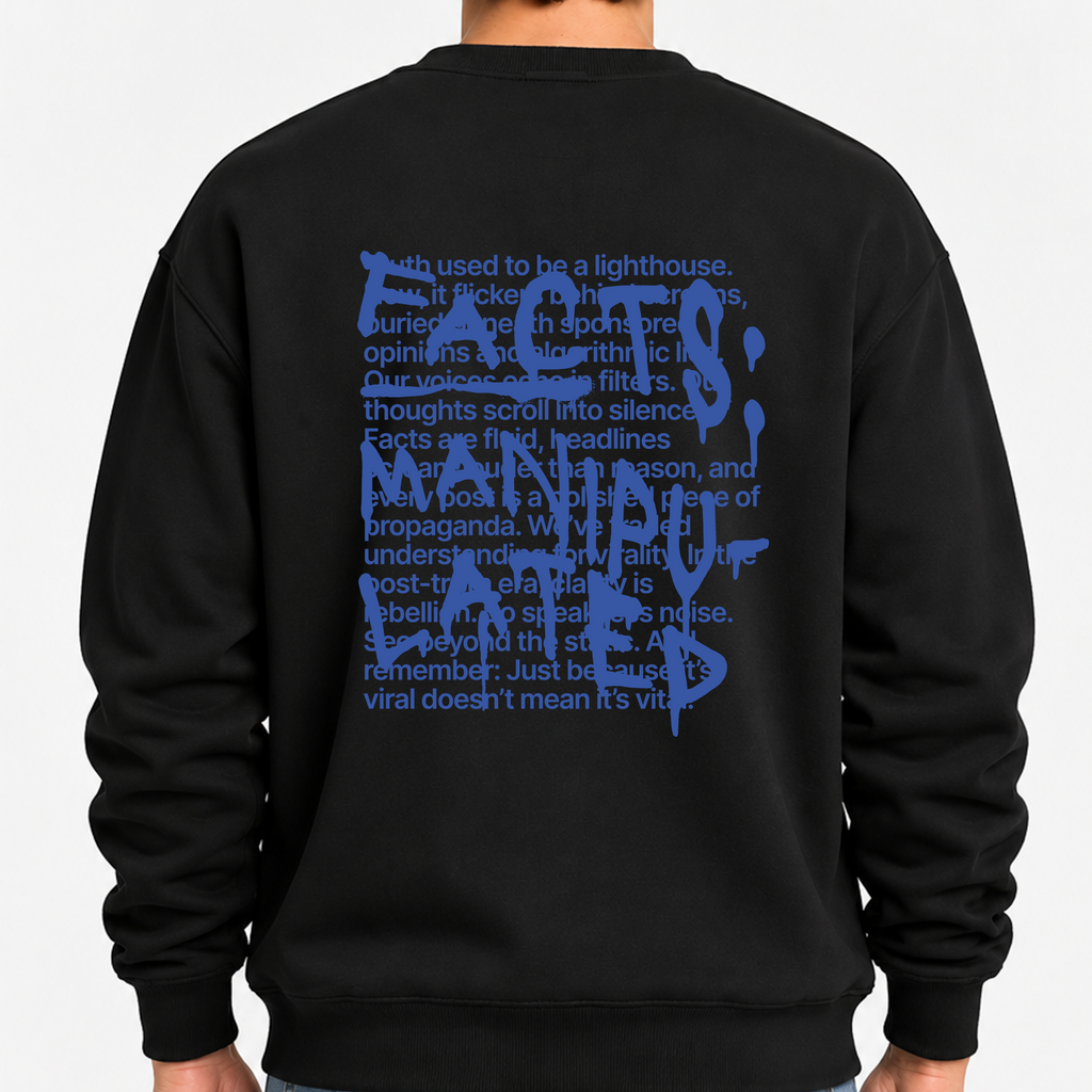 TOBU Unisex / Regular Şardonlu Sweatshirt / Manipulated