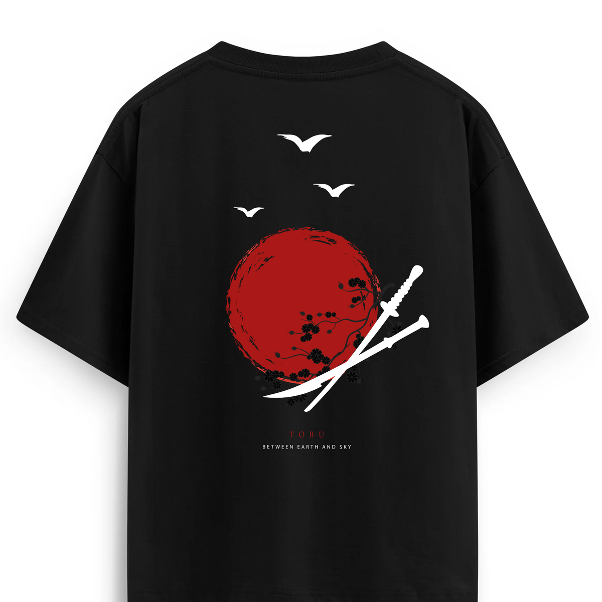 Oversize T-shirt / Instinct  / Samurai Sword