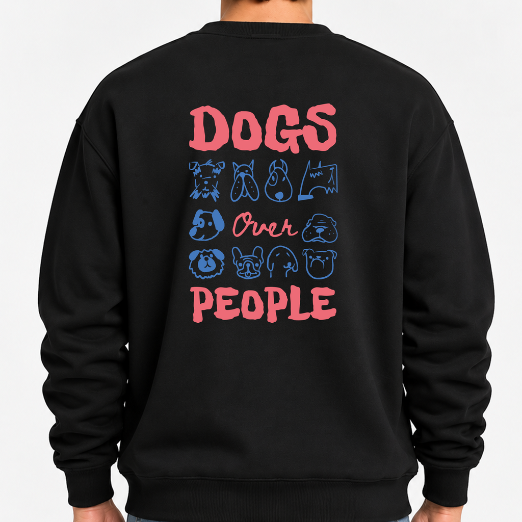 TOBU Unisex / Regular Şardonlu Sweatshirt / Dogs