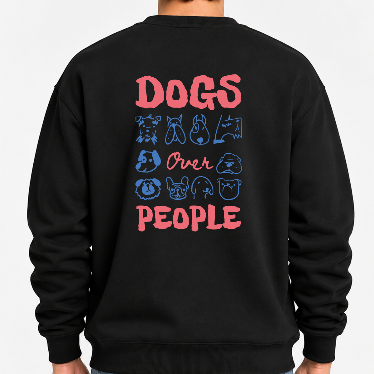 TOBU Unisex / Regular Şardonlu Sweatshirt / Dogs