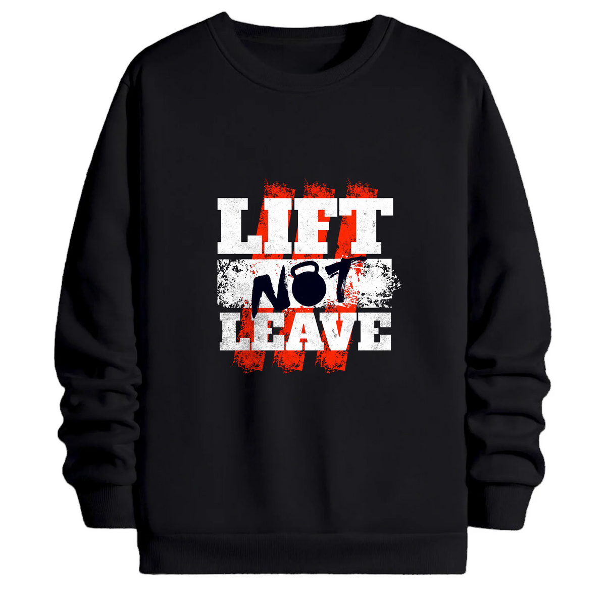 TOBU Unisex / Regular Şardonlu Sweatshirt / lift not leave