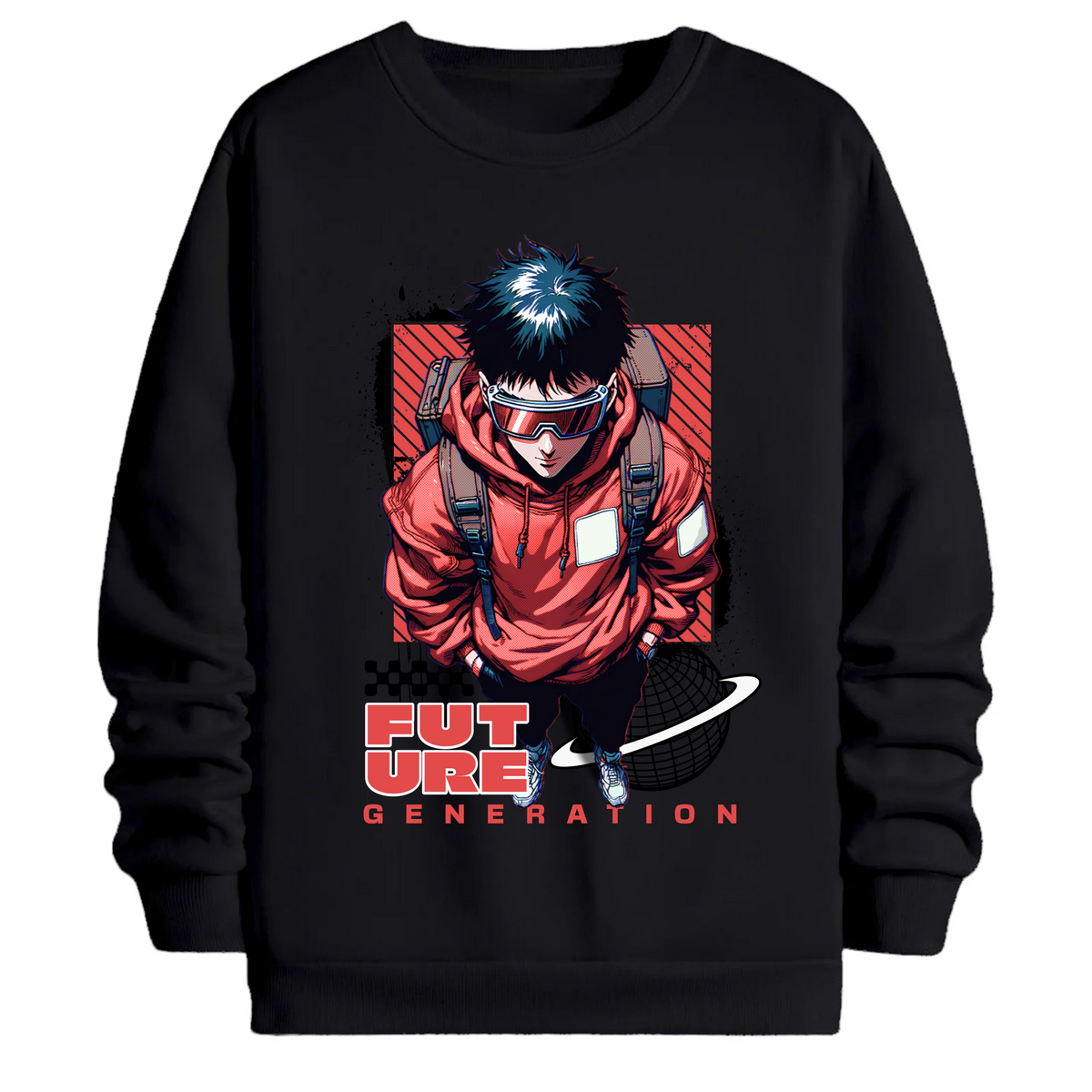 TOBU Unisex / Regular Şardonlu Sweatshirt / Future