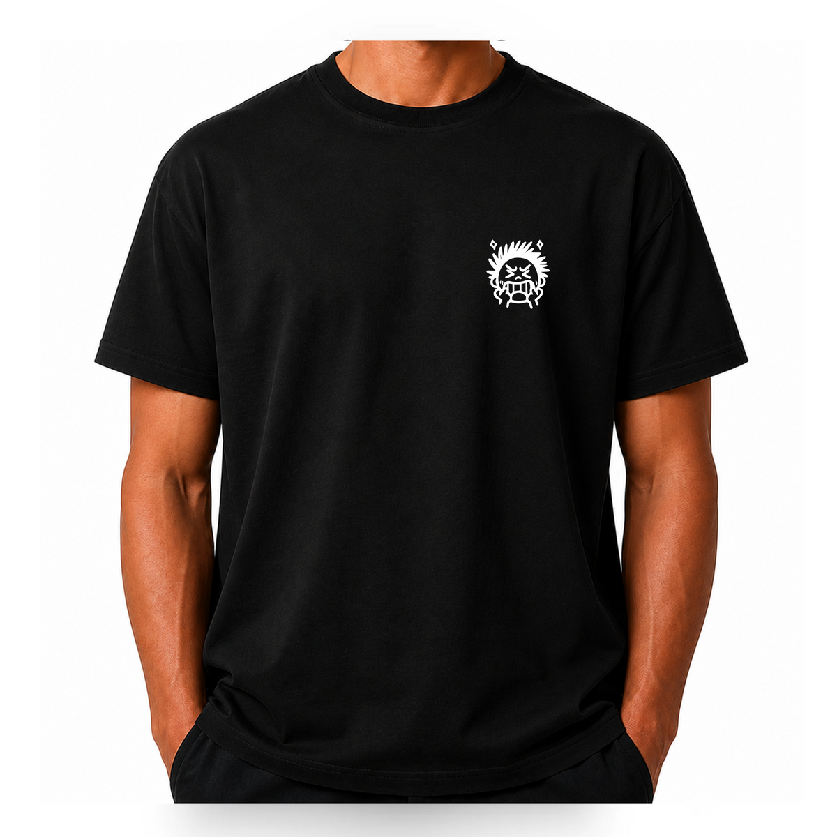 Regular T-shirt / angry