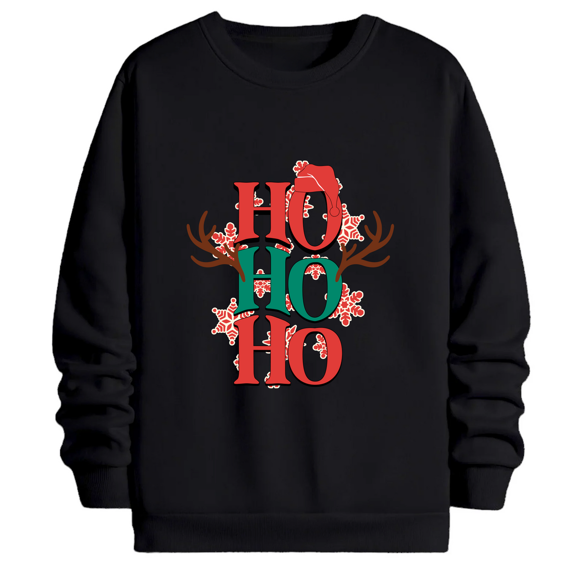 TOBU Unisex / Regular Şardonlu Sweatshirt / Ho Ho