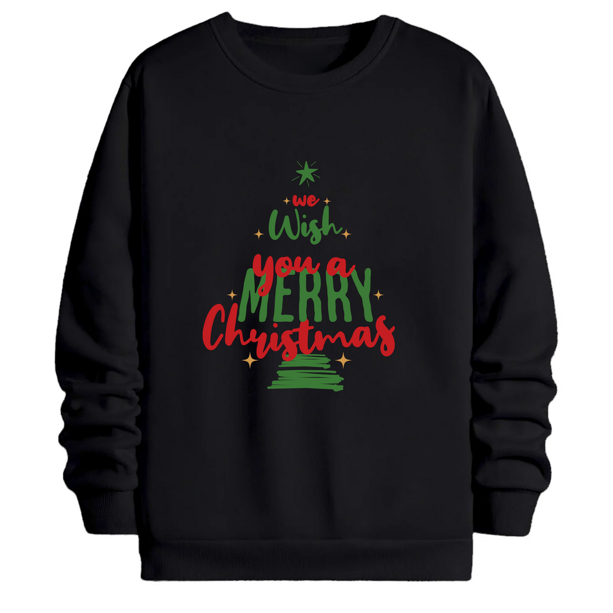 TOBU Unisex / Regular Şardonlu Sweatshirt / You a Merry Christmas