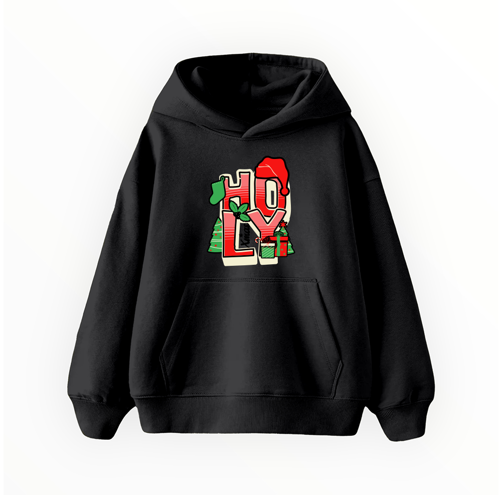 Çocuk Hoodie / Holly Jolly