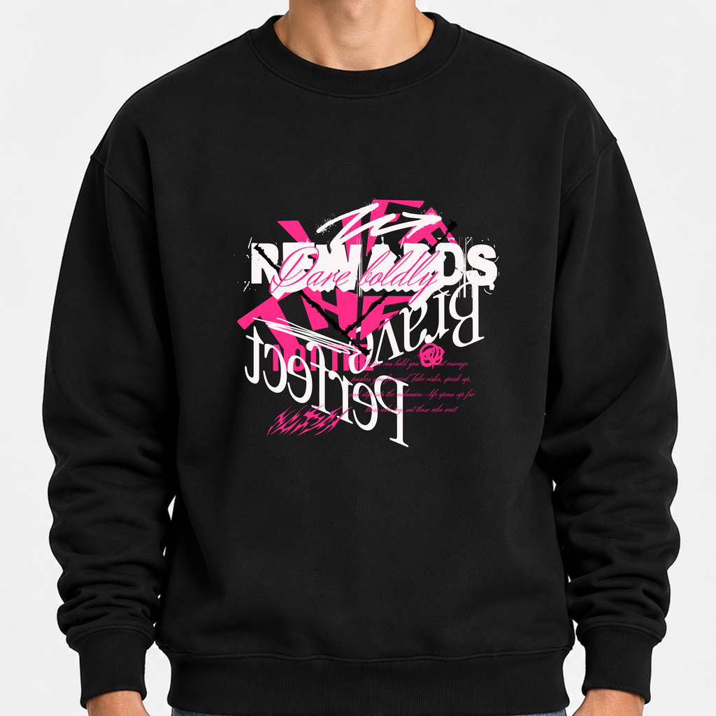 TOBU Unisex / Regular Şardonlu Sweatshirt / The