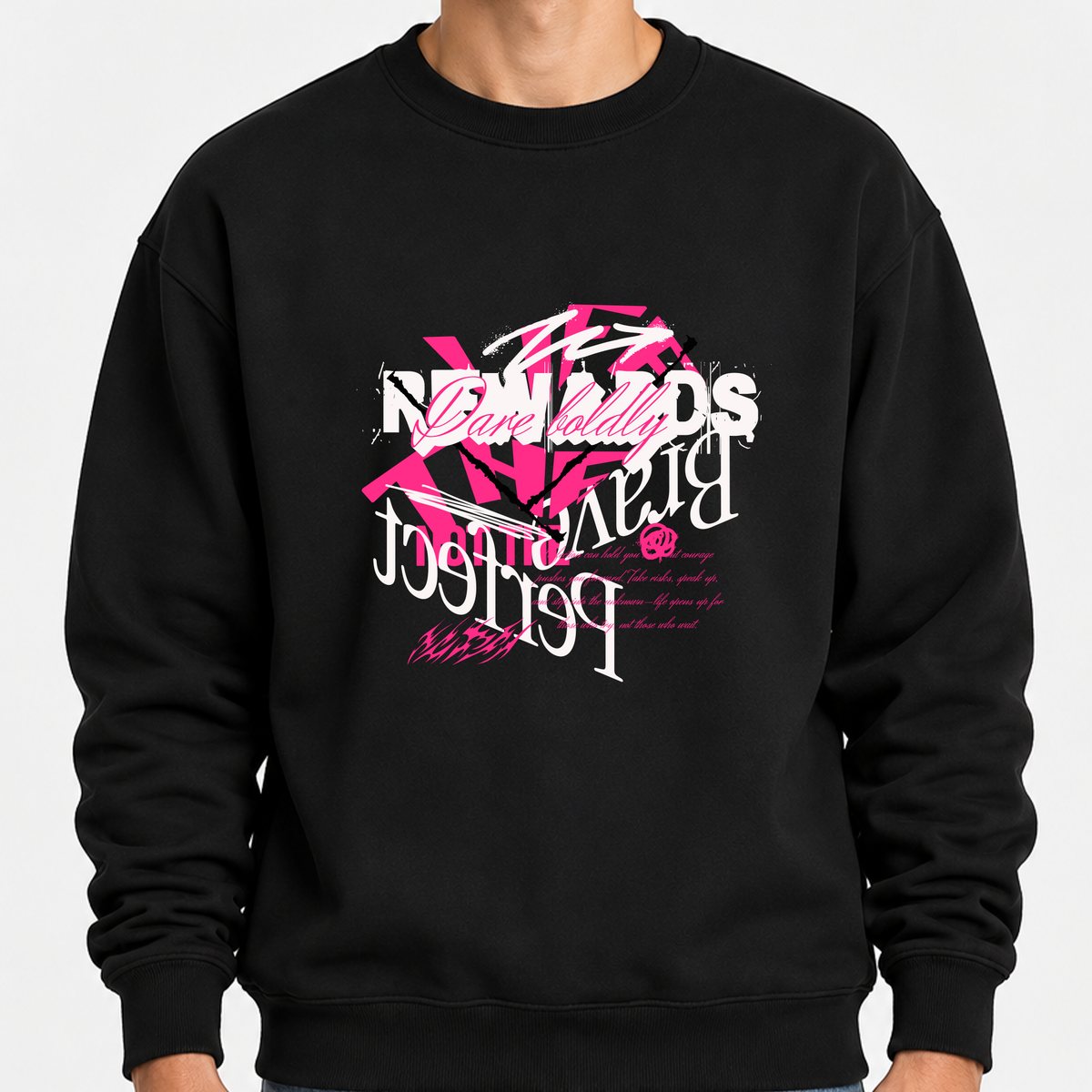 TOBU Unisex / Regular Şardonlu Sweatshirt / The