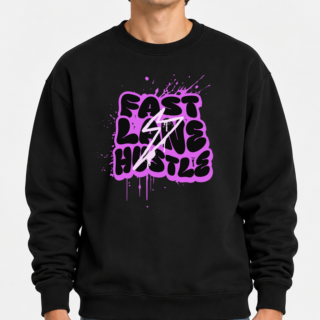 TOBU Unisex / Regular Şardonlu Sweatshirt / Fast Line